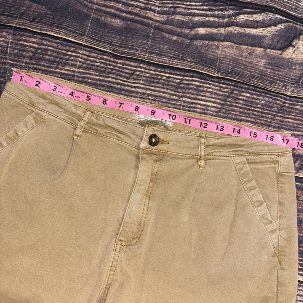Free People Womens Tan Classic Tapered Leg  Casual Chino Pants Size 8 - Picture 3 of 8